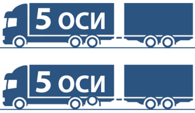 Truck with 5 axels